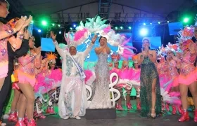 Momento de la Coronación de los Reyes del Carnaval de Soledad 2023.
