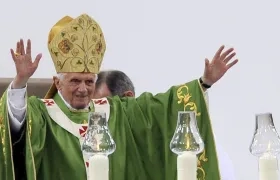 Benedicto XVI pronunció sus últimas palabras en italiano.