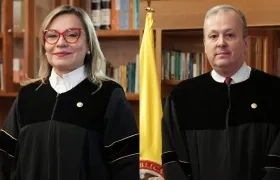 Magistrada Magda Victoria Acosta Walteros y Magistrado  Alfonso Cajiao Cabrera.