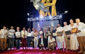 Los premiados por Acord Colombia en la ceremonia celebrada en Neiva. 