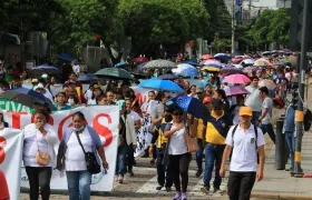 Miles de maestros participaron en varias concentraciones en el país, muchas de ellas terminaron en enfrentamientos con la Policía