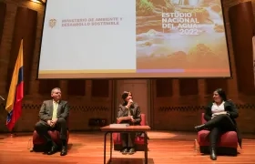 La Ministra de Ambiente, Susana Muhamad, en la presentación del estudio.