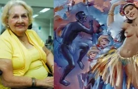 Neva Lallemand, destacada pintora fallecida este miércoles en Barranquilla