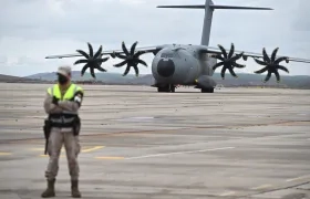 Aviones del Ejército evacuando a ciudadanos españoles de Sudán. 