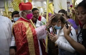 Feligreses celebrando en Semana Santa en Nicaragua. 