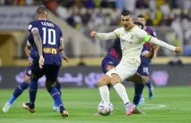 Cristiano Ronaldo llegó a 11 tantos en la Liga Árabe. 