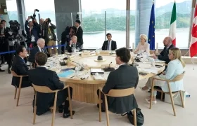 Imagen de la reunión de los líderes del G7.