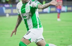 Jarlan Barrera nuevamente se convirtió en el héroe de Atlético Nacional.