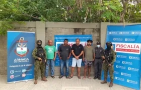 Los capturados en operación conjunta en Santa Marta y Cartagena