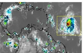 Paso de la tormenta Bret por La Guajira.