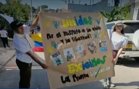 La marcha del pasado 14 de junio en Santa Rosa, Bolívar
