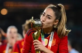 Olga Carmona, jugadora de la selección española. 