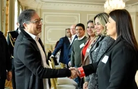 El Presidente Gustavo Petro se reunió en la Casa de Nariño con la bancada liberal.