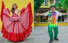 Samia Maloof y Emanuel Angulo Cabarcas, Reyes del Carnaval de los Niños 2024.