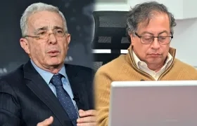 Expresidente Álvaro Uribe y Presidente de la República Gustavo Petro.