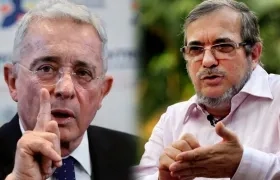 Álvaro Uribe y 'Timochenko'.