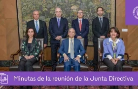 Junta del Banco de la República con el ministro de Hacienda, Ricardo Bonilla