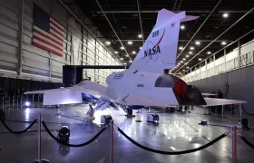 El avión supersónico X-59, desarrollado por la NASA y Lockheed Martin Skunk Works