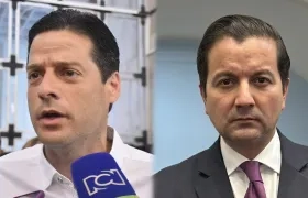Los senadores Mauricio Gómez y David Luna