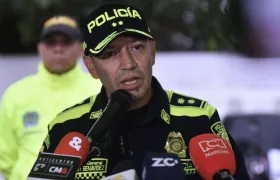 El Comandante de la Policía Metropolitana de Barranquilla, general Herbert Benavidez.