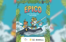 Afiche del Festival Épico en Barranquilla.