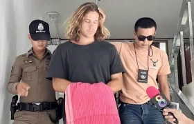 El español Daniel Sancho detenido por homicidio en Tailandia. 