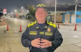 El Coronel Dave Figueroa, Comandante operativo Policía Metropolitana de Barranquilla.