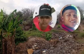 Jainer Peralta Rocha y Samuel Barrios Solano / Lugar donde fueron encontrados sin vida. 