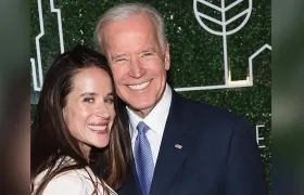 Ashley Biden junto a su padre Joe Biden.