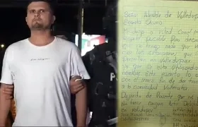 José Manuel Vega Sulbarán, alias ‘Satanás’, y la carta que envió al alcalde de Valledupar