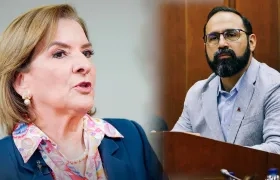 La Procuradora General, Margarita Cabello, y el Ministro de Minas, Andrés Camacho