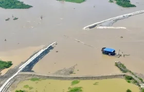 Boquete de 'Caregato' que inunda de nuevo a la zona de La Mojana. 