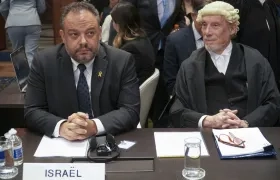 Equipo legal de Israel en la CIJ.