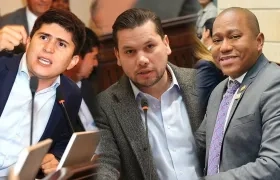 Wadith Manzur, Andrés Calle y Gersel Pérez.