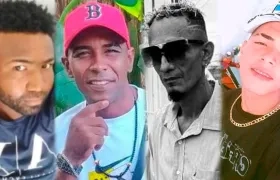 Cristian Guerrero, Luis Simanca, 'El Paraca' y Samuel Graterol, cuatro de las víctimas. 
