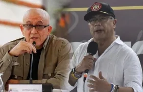 Alias 'Antonio García' y Gustavo Petro.