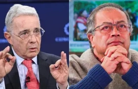 Álvaro Uribe Vélez y Gustavo Petro.
