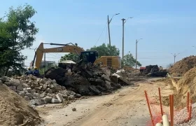 Trabajos en el puente Simón Bolívar de la calle 30