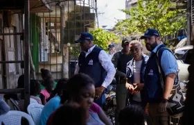 Defensoría del Pueblo en zona de desplazamiento en Buenaventura. 