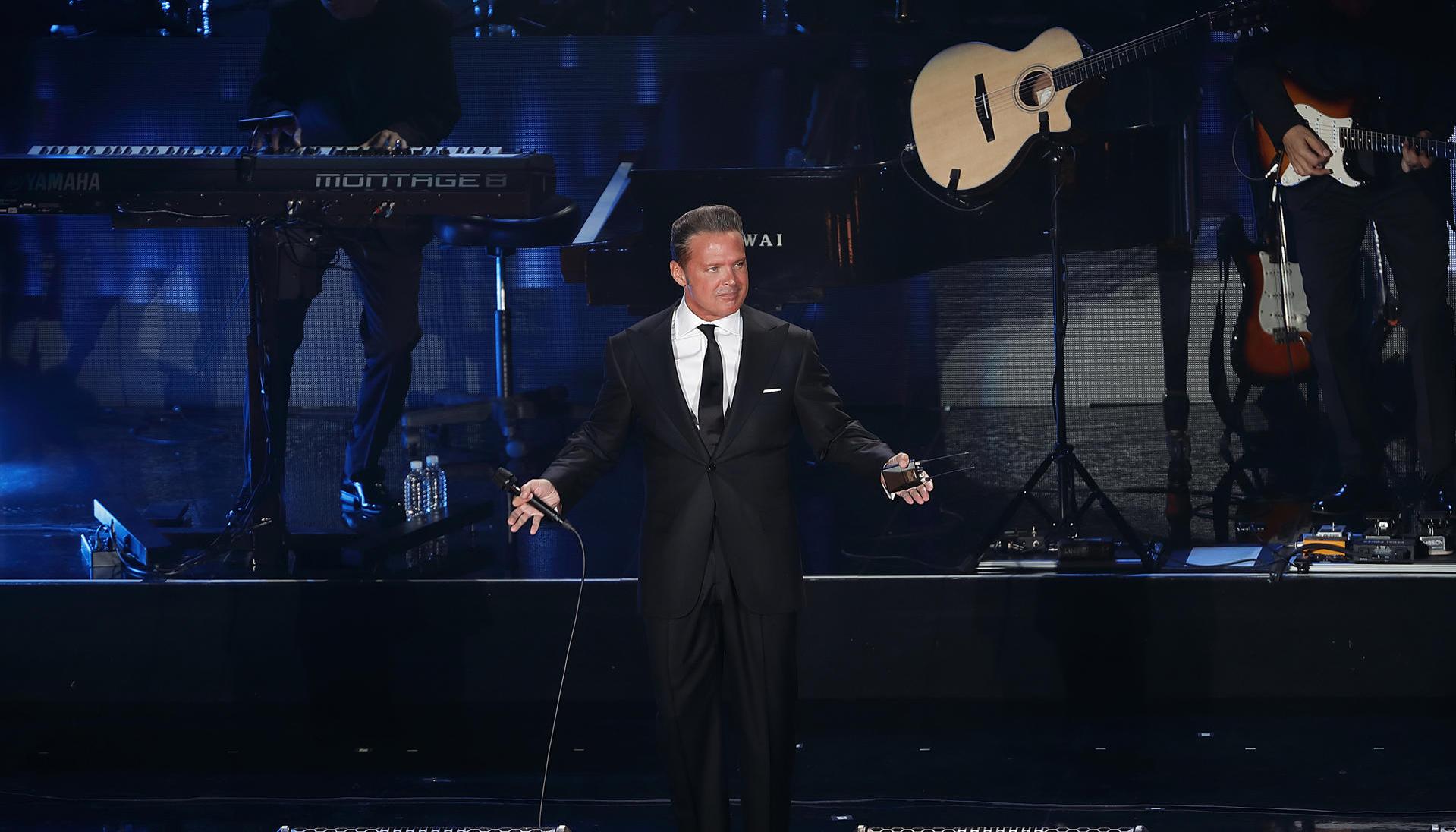 Luis Miguel en un concierto en el 2018 en el Auditorio Nacional de Ciudad de México.