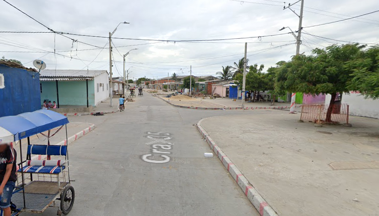 Calle 21 con carrera 35, barrio Rebolo, donde se registró el ataque sicarial. 