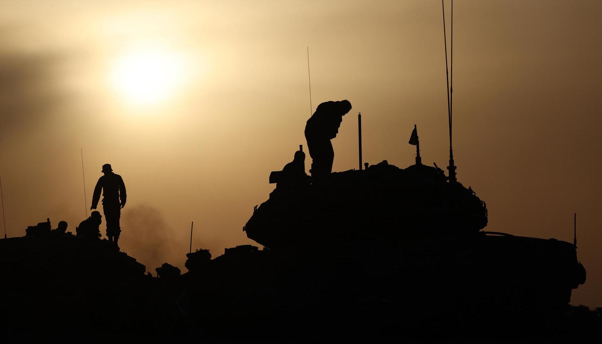 Ejército israelí en la Franja de Gaza.
