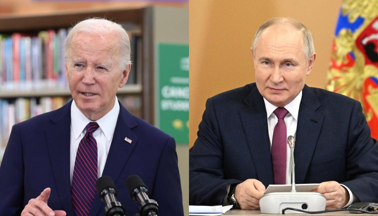El Presidente de EE.UU., Joe Biden, y el Presidente ruso, Vladimir Putin.