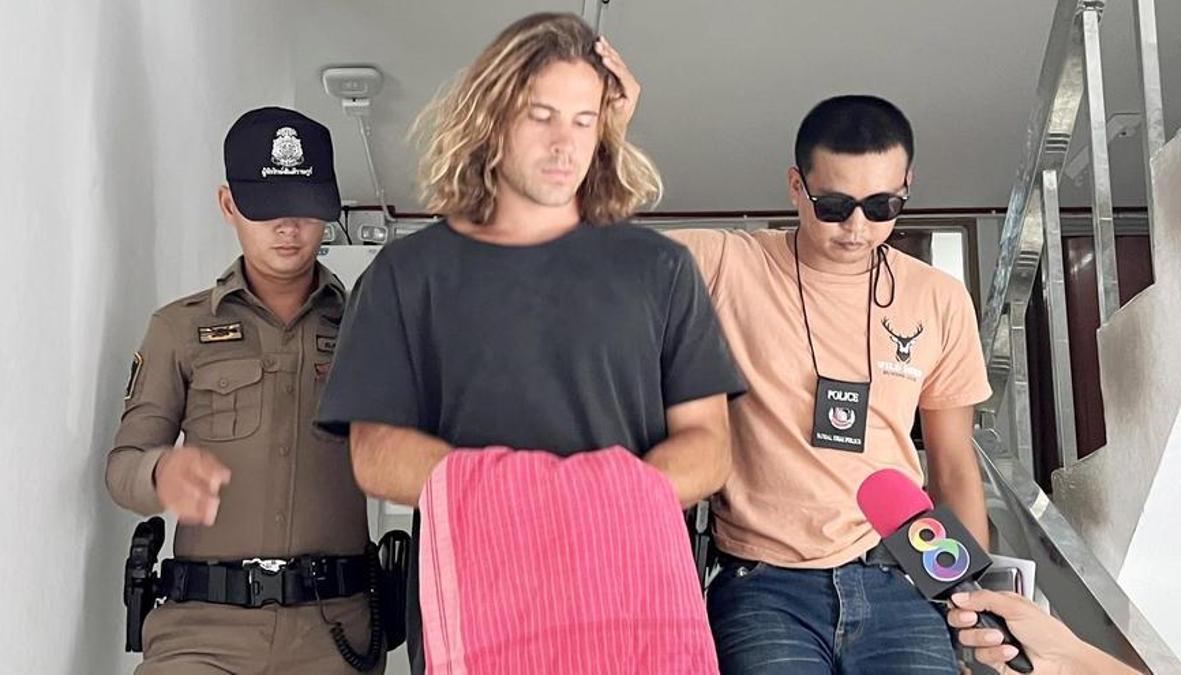 El español Daniel Sancho detenido por homicidio en Tailandia. 