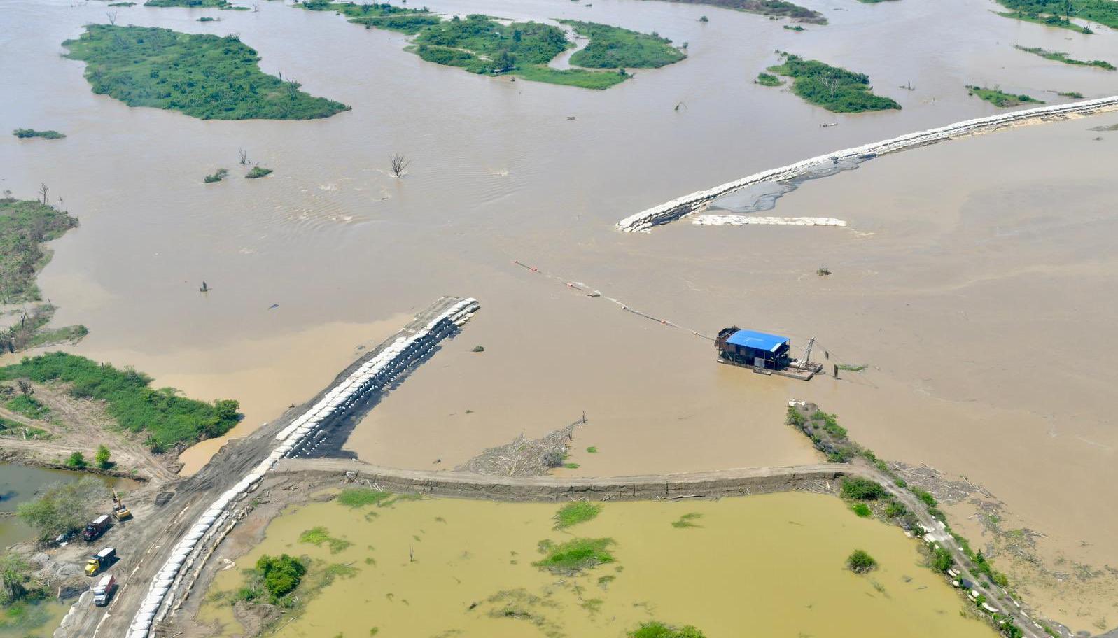 Actual situación de 'Caregato' que inunda La Mojana. 