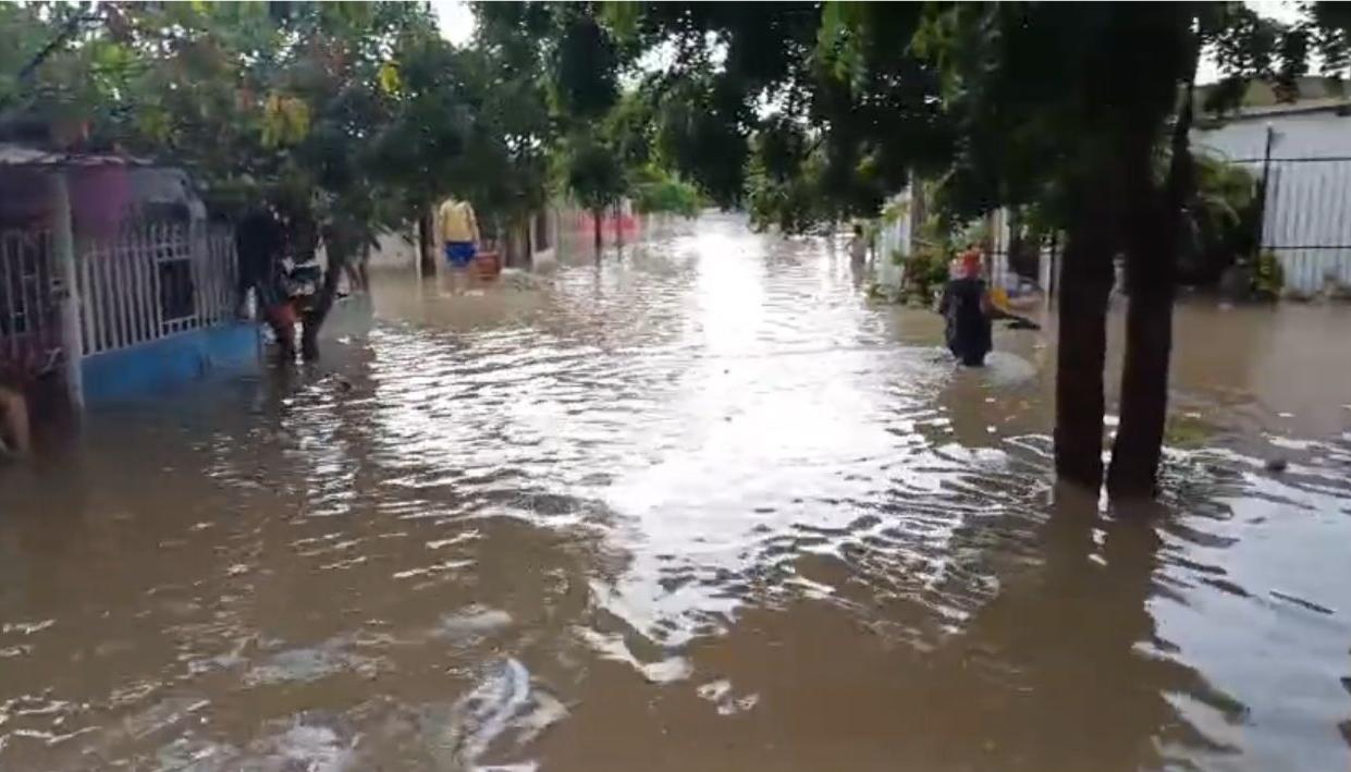 Inundaciones en el barrio Don Bosco de Soledad. 
