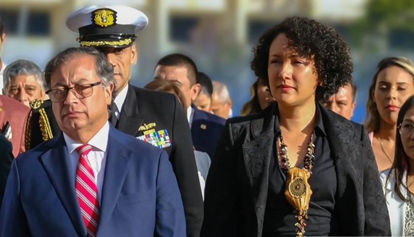 El Presidente Gustavo Petro y la senadora Isabel Zuleta.