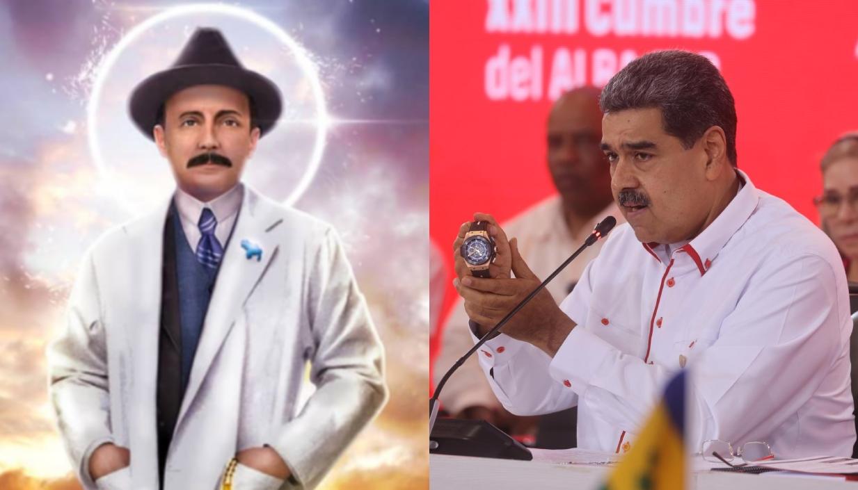 José Gregorio Hernández y Nicolás Maduro. 