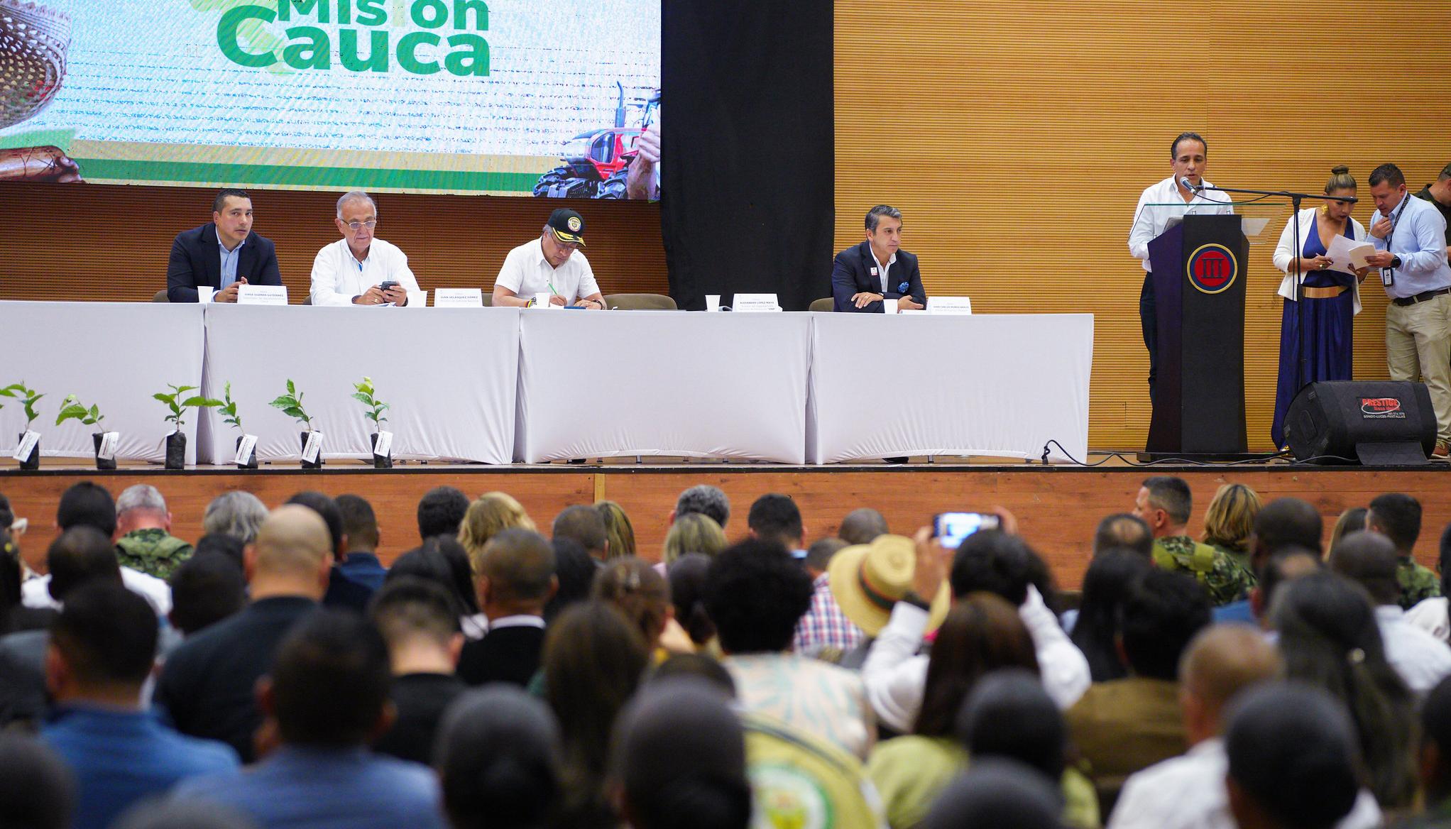 Presidente de Colombia, Gustavo Petro en el Centro de Convenciones.
