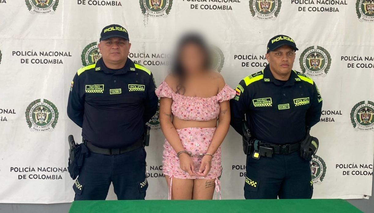 Fue detenida en vía pública del barrio Conidec.